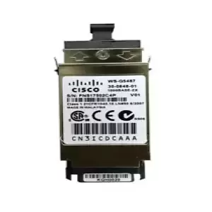 Cisco WS-G5487 1000Base-ZX Extended Reach GBIC Transceiver, 1 Year Warranty