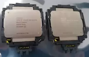 Pair of Intel Xeon E5-2683 V3 SR1XH 2.0GHz Server Processor w/ CPU Bracket