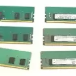 Lot of 6x SK Hynix/Micron 4 GB DDR4-2400 Server RAM; 519421