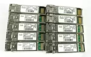 Lot of 10 Cisco DS-SFP-FC8G-SW 8Gbps FC 850nm SFP+ Optical Transceiver (AMX)