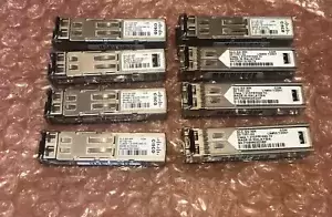 CISCO LOT OF (8) GENUINE OEM GLC-SX-MM 1000BASE-SX SFP TRANSCEIVER MODULES