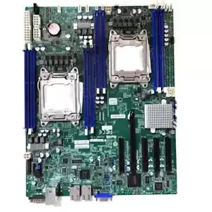For Supermicro X9DRD-LF dual X79 2011 C602 server motherboard supports E5 V2