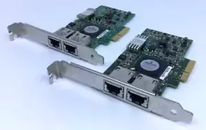 Lot of 2 Dell F169G Broadcom 5709 1Gbps PCIe Server Interface Card