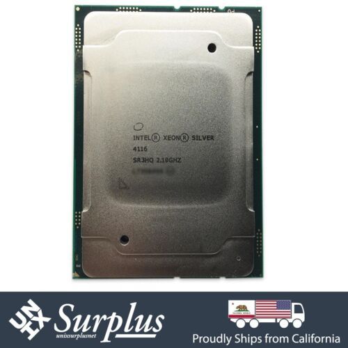 Intel Silver 4116 SR3HQ 2.10GHz 12C Skylake 85W 16.5MB LGA3647 OEM CPU ...