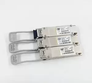Lot of 3 Cisco QSFP-40G-SR-BD 40GBASE-SR-BiDi duplex MMF 10-2945-02 Transceiver