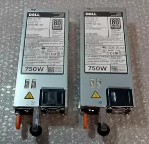 Lot Of 2 Dell 5NF18 Poweredge 80 Plus Platinum 750W Server Power Supply D750E-S1
