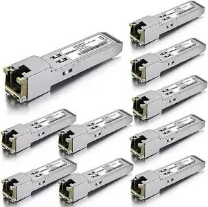 Lot of 10 SFP to RJ45 Transceiver 1000BASE-T for Cisco GLC-T, SFP-GE-T 100 meter
