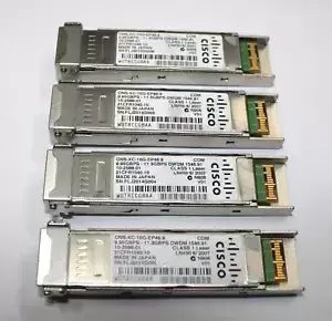 Lot of 4 - Cisco | ONS-XC-10G-EP46.9 | 9.95GBPS - 11.3GBBPS DWDM Transceiver