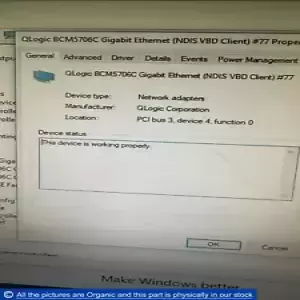 QLogic BCM5706C Dual Port Gigabit Server Network Adapter HP 012394-001