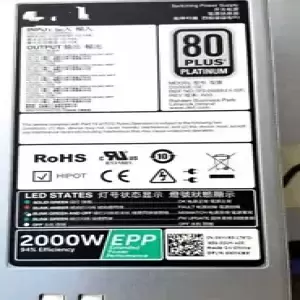For DELL 2000W D2000E-S2 server epp power supply 0XYK93 R840 R940 C4130 R740XD T