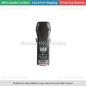 WS-G5482 Cisco 1Gbps 1000Base-TX Copper 100m RJ-45 Connector GBIC Transceiver