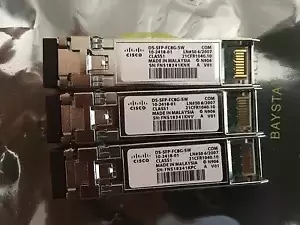 Cisco DS-SFP-FC8G-SW 850nm 8GB SR SFP 10-2418-01 (Lot of 3)