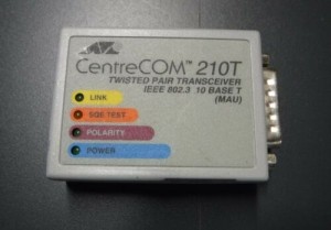 CentreCOM 210T AUI RJ-45 Transceiver Cisco 2511 2500 CenterCom Screw YR Warranty