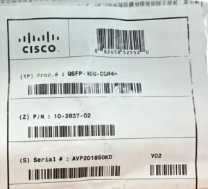 New Cisco QSFP-40G-SR4 40GBASE-SR QSFP Transceiver Module