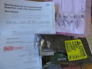 QLOGIC QLE2464-NAP 4GB Quad Port Fiber Network PX2610402-05C DELL Server MM-601