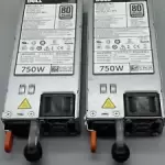 Lot Of 2 DELL 750W Server Power Supply 0F9F51 E750E-S0 R620 R720 T620 T720 F9F51