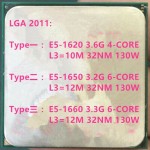 Intel Xeon E5-1620 E5-1650 E5-1660 LGA 2011 CPU
