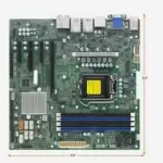 SUPERMICRO MBD-X12SCZ-QF-B Micro-ATX Server Motherboard LGA 1200 Q470E