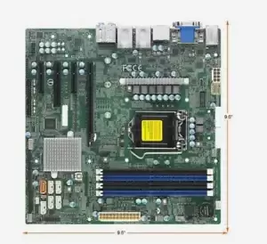 SUPERMICRO MBD-X12SCZ-QF-B Micro-ATX Server Motherboard LGA 1200 Q470E
