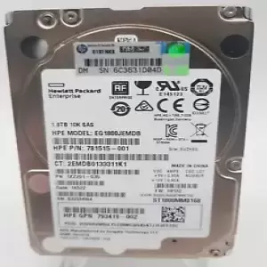1.8TB 12G SAS 10K 2.5” HP SEAGATE 781515-001, EG001800JWJNR ST1800MM0168 SERVER