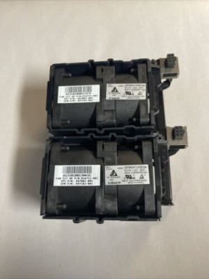 Lot (2) HP Server CPU Cooling Fan 654752-002 Delta GFM0412SS @MB165