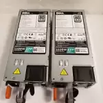 Lot of 2 Dell 1100w 80 Plus Platinum EPP L1100E-Server Power Supplies  Tested
