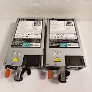 Lot of 2 Dell 1100w 80 Plus Platinum EPP L1100E-Server Power Supplies  Tested