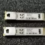 Lot of 2 Cisco SFP-GE-T 1GB BASE-T Copper RJ45 100M EXT 30-1421-01 Transceiver