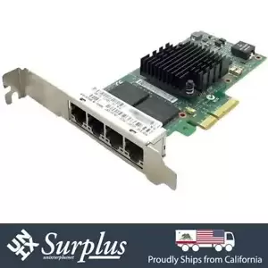 Intel I350-AM4 Quad Port 1GB RJ45 PCIe x4 Server Network Adapter High Profile