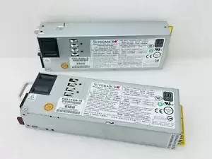 LOT OF 2 Supermicro PWS-1K22A-1R 1200Watt 80Plus Platinum Switching Power Supply