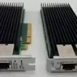LOT OF 2 SILICOM DUAL-PORT 10G PE21OG2I40-T-BC7A ETHERNET SERVER ADAPTERS