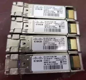 Lot of 4 Cisco DS-SFP-FC8G-SW 8GB SFP 850nm Fibre Channel Transceiver 10-2418-01