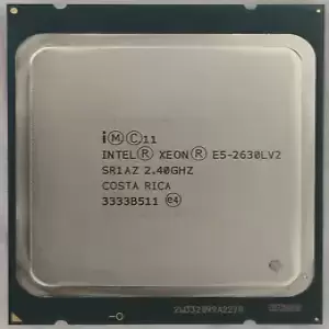 Intel Xeon E5 2630L v2 6 Cores 12 Threads 2.40GHz SR1AZ Ivy Bridge EP LGA2011
