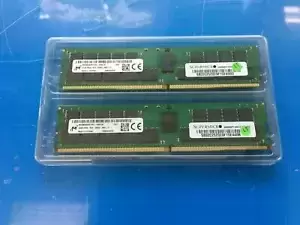 Lot of 2 Micron MTA36ASF4G72PZ-2G6E1SI 32GB 2RX4 PC4-2666V Server Memory