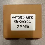 Matched Pair Intel Xeon E5-2630L 2.0GHz SR0KM CPU Processor - Tested Works