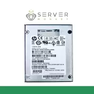 HP 3PAR 762770-003 1.92TB Sas 6Gbps 2.5in SSD