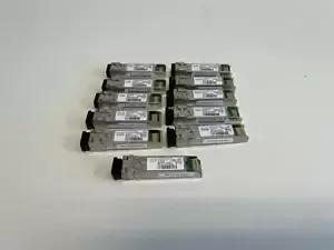 JJ1: Lot of 11 Cisco DS-SFP-FC8G-SW 10-2418-02 SFP+ Fibre Channel Transceiver