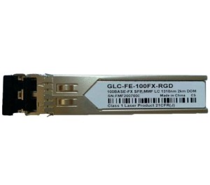 Cisco GLC-FE-100FX-RGD Compatible 100Mbps FX SFP 1310nm 2km Transceiver Module