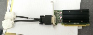 Dell 4M1WV Nvidia NVS300 512MB DDR3 PCI-e Video Card w/ H9361 DVI Splitter Cable