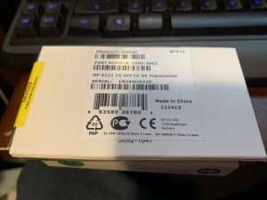 NEW TWO (2) HP X121 1G SFP LC SX Transceiver J4858C
