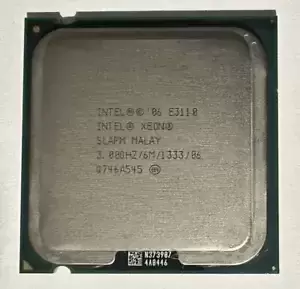 Intel Xeon E3110 Processor 3 GHz Dual Core LGA 775 CPU 65W 1333MHz - SLAPM