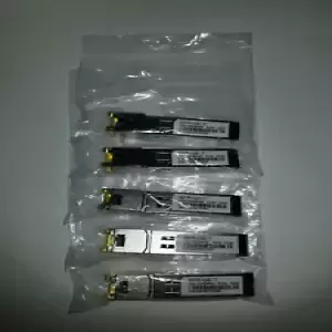 Cisco GLC-T 1G SFP Compat Transceiver 1000BASE-T Copper SFP to RJ45 Lot of 5