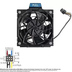 Server Cooling Fan System Cooler HP 677417-001 685043-001 PFR0912XHE ML350E Gen8
