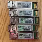 Lot of 5 -- Cisco DS-SFP-FC8G-SW 8Gb Short Wave SFP+ Fibre Channel Transceiver