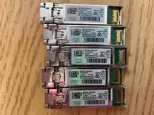 Lot of 5 -- Cisco DS-SFP-FC8G-SW 8Gb Short Wave SFP+ Fibre Channel Transceiver
