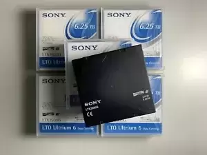 SONY LTO6 Tape LTX2500G (20 PACK) 6.25TB Storage Data Tape Cartridge - New