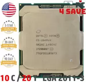 Intel Xeon E5-2640 V4 2.40GHz 10-Core 25M LGA 2011-3 SR2NZ Server Processor 90W